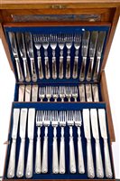 Lot 419 - Set of eighteen pairs of Victorian Silverer...