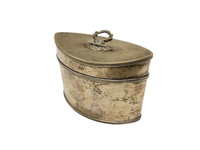 Lot 436 - Silver tea caddy (Birmingham 1914)