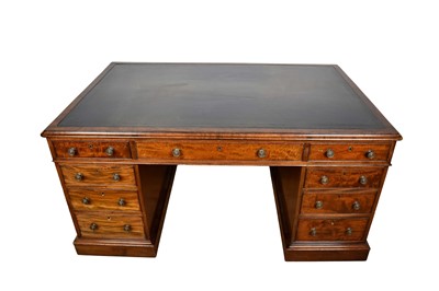 Lot 1639 - 19th century mahogany partners’ desk