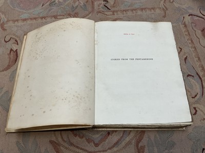 Lot 1700 - Giambattista Basile - Stories from The Pentamerone, edited by E. F. Strange, London, Macmillan, 1911