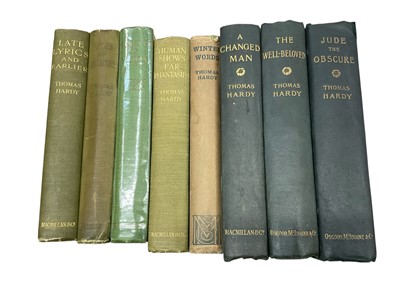 Lot 1735 - Thomas Hardy - Wessex novels, Life’s little ironies, A changed man, Late lyrics and earlier, Jude the obscure, The well-beloved etc