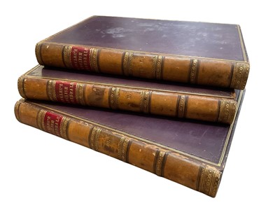 Lot 1707 - Winkles’s English Cathedrals, three vols. In fine bindings, 1851
