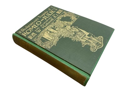 Lot 1708 - Fore-edge painting - Romeo and Juliet, illustrated by W. Hatherell, tooled cloth binding