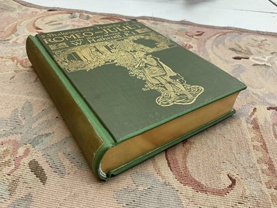 Lot 1708 - Fore-edge painting - Romeo and Juliet, illustrated by W. Hatherell, tooled cloth binding