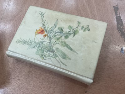 Lot 1714 - Fore-edge painting - Herbs - concise guide in colour, finely bound in painted vellum