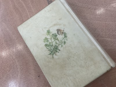 Lot 1714 - Fore-edge painting - Herbs - concise guide in colour, finely bound in painted vellum