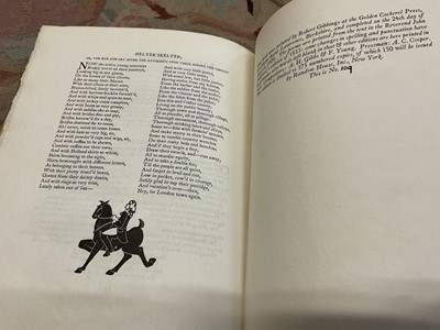 Lot 1715 - Jonathan Swift - Miscellaneous Poems, one of 375 copies, illustrated by Robert Gibbings