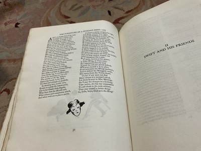 Lot 1715 - Jonathan Swift - Miscellaneous Poems, one of 375 copies, illustrated by Robert Gibbings