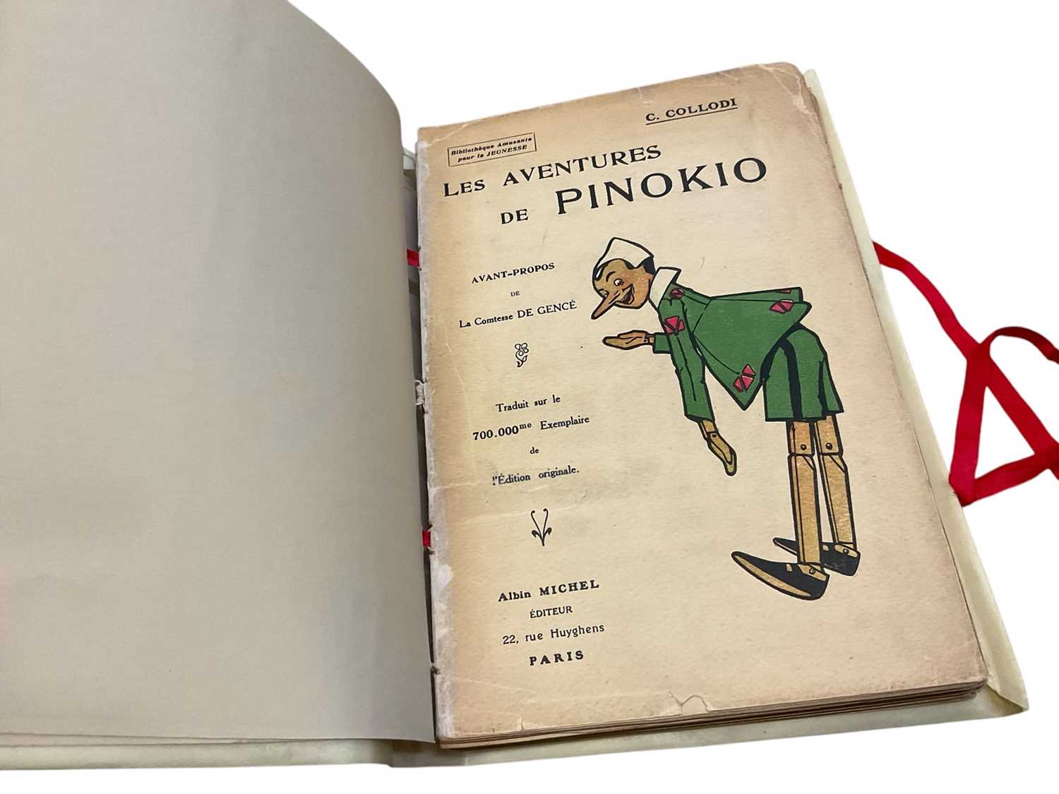 Lot 1716 - Les Aventures de Pinokio, fine modern binding
