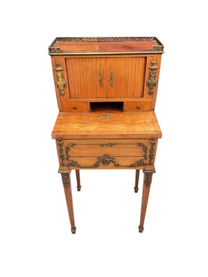 Lot 1506 - Late 18th century continental satinwood and ormolu mounted bonheur d...