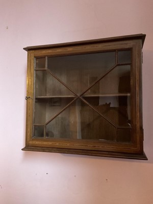Lot 1516 - Edwardian mahogany hanging wall cabinet