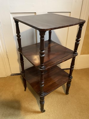 Lot 1522 - Regency rosewood two tier whatnot