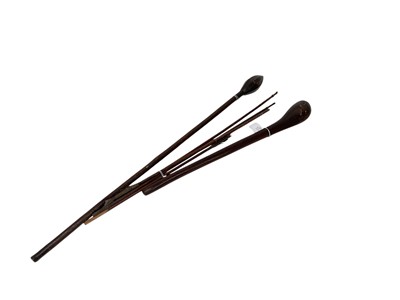 Lot 884 - Group of African spears and sticks