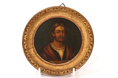 Lot 1038 - Antique overpainted printed portrait of Raphael Senzio