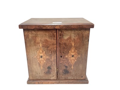 Lot 2414 - Victorian walnut three draw collectors' chest