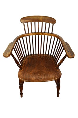 Lot 1608 - 19th century ash and elm Windsor chair