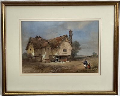 Lot 1340 - Thomas Colman Dibdin (1810-1893) A Suffolk Farmhouse, signed and dated 1871, in glazed frame