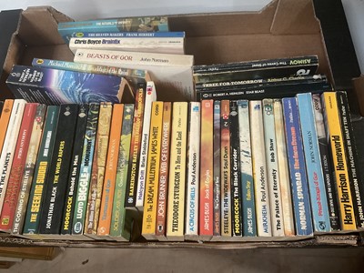 Lot 1650 - Sci Fi - Large collection of mainly 1907's Sci Fi paperbacks. Authors include Isaac Asimov. Robert Heinlein, Roger Zelany, Chrisopher Stasheff, H Beam Piper, A G Vog, Arthur C Clarke. Surreali...