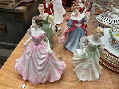 Lot 464 - Group of ten Royal Doulton ladies- HN 3699, HN 4097, HN 2193, HN 3316, HN 3384, HN 1834, HN 4047 and HN 3863 (10).