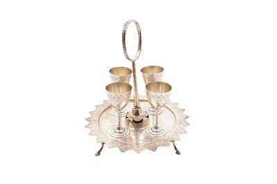 Lot 318 - Victorian silver egg cruet