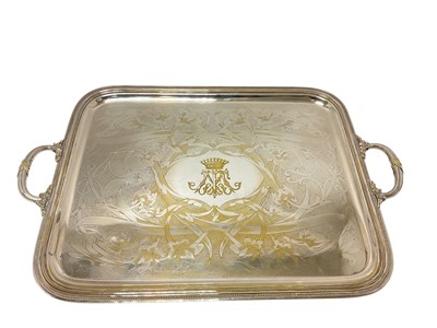 Lot 448 - Fine quality early 20th century " "Christofle" silver plated tray