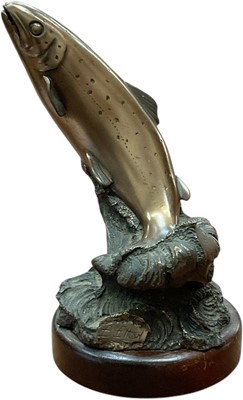 Lot 2487 - Brian Elton bronze resin fish