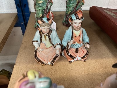 Lot 656 - Pair of Continental bisque nodding figures
