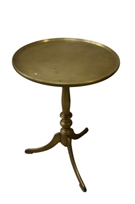 Lot 1694 - Unusual 19th century small brass tripod table