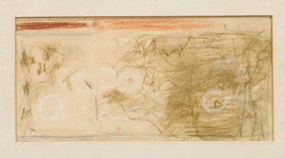 Lot 1088 - *Mary Potter (1900-1981) watercolour - 'Wall', 8cm x 14cm, in glazed frame