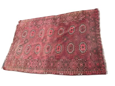 Lot 1731 - Tekke rug with two rows of seven medallions