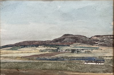Lot 253 - Irish School early 20th century watercolour - landscape study for an oil, 20cm x 30cm, unframed.