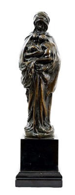 Lot 1088 - Sir Alfred Gilbert (1854-1934) bronze sculpture: 'Charity'