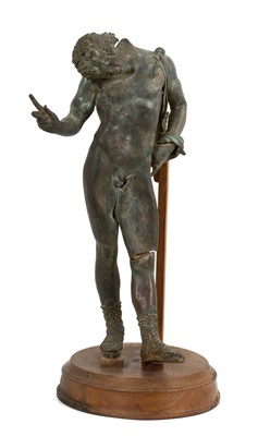 Lot 1101 - After the Antique: 19th century Grand Tour figure of Narcissus