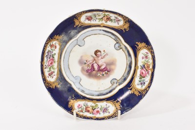Lot 157 - Sèvres-style porcelain dish