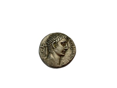 Lot 409 - Ancient - Roman Tiberius Alexandrian billon Tetradrachm 20-21 AD Obv: Laur. Head of Tiberius right, Rev: Radiate Head of Augustus right GEF (1 coin)