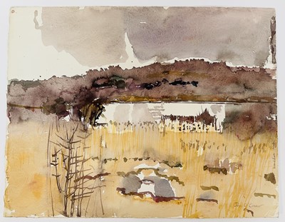 Lot 1199 - *John Scorror O'Connor (1913-2004) watercolour - 'Woodhall Loch', signed, titled, unframed 47cm x 59cm