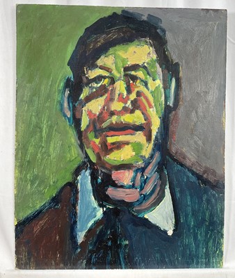 Lot 271 - Frith Milward (1906-1982) oil on board - Self-portrait , inscribed verso, 51.5cm x 41cm, unframed
