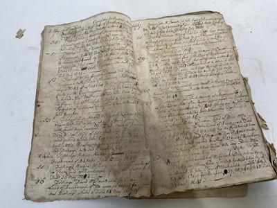 Lot 1665 - Tin trunk inscribed Col.Vans Agnew containing documents and antiquarian books