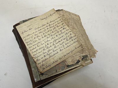 Lot 1665 - Tin trunk inscribed Col.Vans Agnew containing documents and antiquarian books