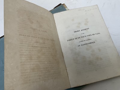 Lot 1665 - Tin trunk inscribed Col.Vans Agnew containing documents and antiquarian books