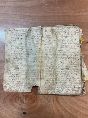 Lot 1665 - Tin trunk inscribed Col.Vans Agnew containing documents and antiquarian books
