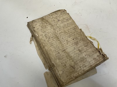 Lot 1665 - Tin trunk inscribed Col.Vans Agnew containing documents and antiquarian books