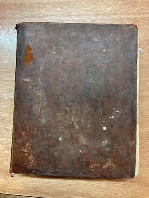 Lot 1665 - Tin trunk inscribed Col.Vans Agnew containing documents and antiquarian books