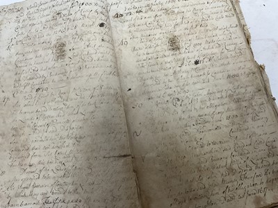Lot 1665 - Tin trunk inscribed Col.Vans Agnew containing documents and antiquarian books
