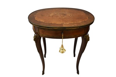 Lot 1656 - Early 20th century French kingwood inlaid side table