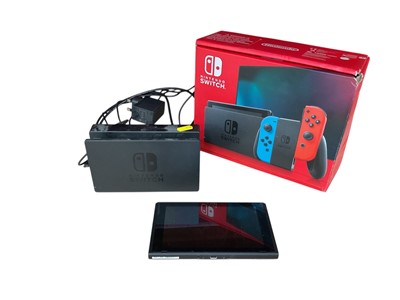 Lot 1992 - Boxed Nintendo Switch with charger (no controllers)