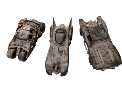 Lot 1863 - Model Batmobiles & Bat Cycle (5)