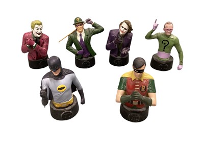 Lot 1870 - DC & Star Trek resin character display torsos, plus four complete characters