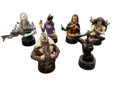 Lot 1870 - DC & Star Trek resin character display torsos, plus four complete characters