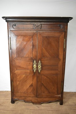 Lot 1616 - Late 18th / early 19th century French Chestnut armoire